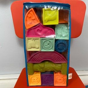 B. Toys Elemenosqueeze Soft Blocks by Battat